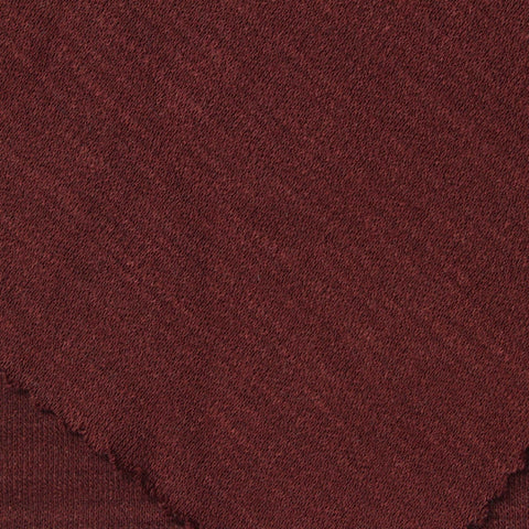 Red Heathered-Marl Knit, Poly-Viscose, 260 gsm