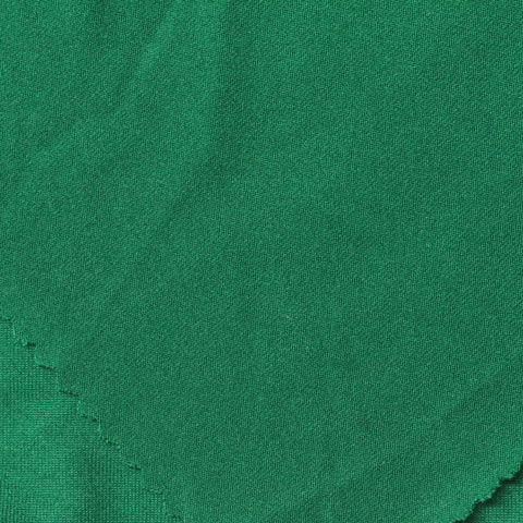 Brushed Polyester Stretch Milk Silk Knit Fabric, 200 gsm, 180 cm — Green
