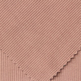 Polyester Stretch Rib Knit Fabric, 310 gsm, 140 cm — Pink