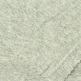 Light Grey Heathered-Marl Rib Knit, Cotton