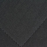 Polyester Stretch Rib Knit Fabric, 320 gsm, 120 cm — Black