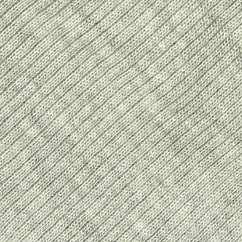 Heather Viscose Stretch Rib Knit Fabric, 190 gsm, 120 cm — Grey
