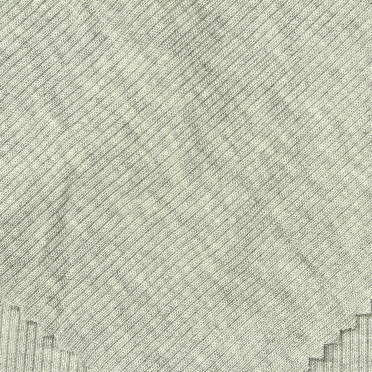 Heather Viscose Stretch Rib Knit Fabric, 190 gsm, 120 cm — Grey