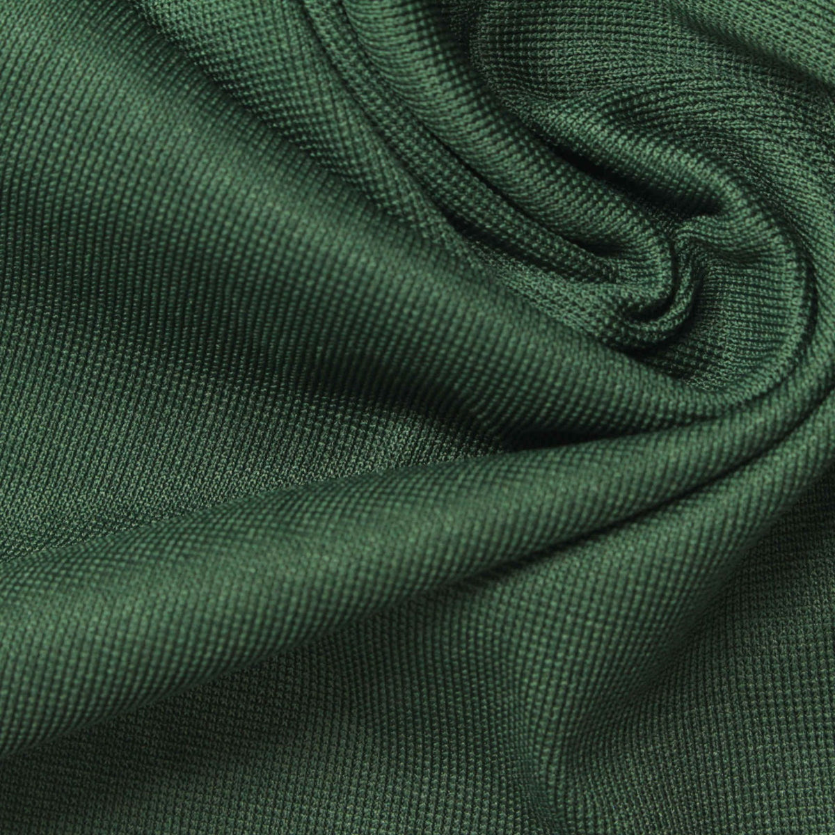100% Polyester Rib Knit Fabric, 250 gsm, 165 cm — Green