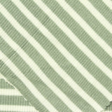 Light Green Stripes Rib Knit, Viscose