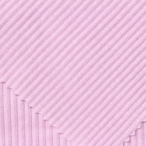 Rib Knit Fabric, 260 gsm, 110 cm — Pink
