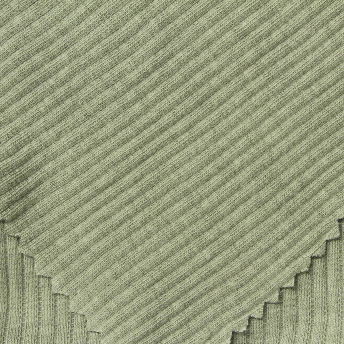 Light Olive Heather Rib Knit