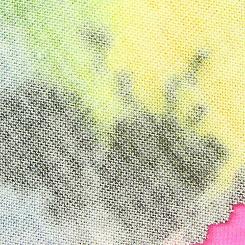 Yellow Abstract Jersey Knit, Poly-Cotton