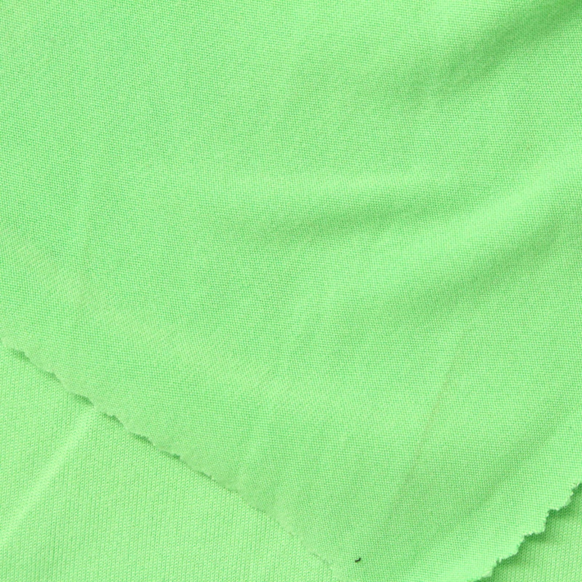 Brushed Polyester Stretch Milk Silk Knit Fabric, 175 gsm, 160 cm — Green