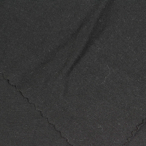 Viscose Stretch Jersey Knit Fabric, 230 gsm, 180 cm — Black