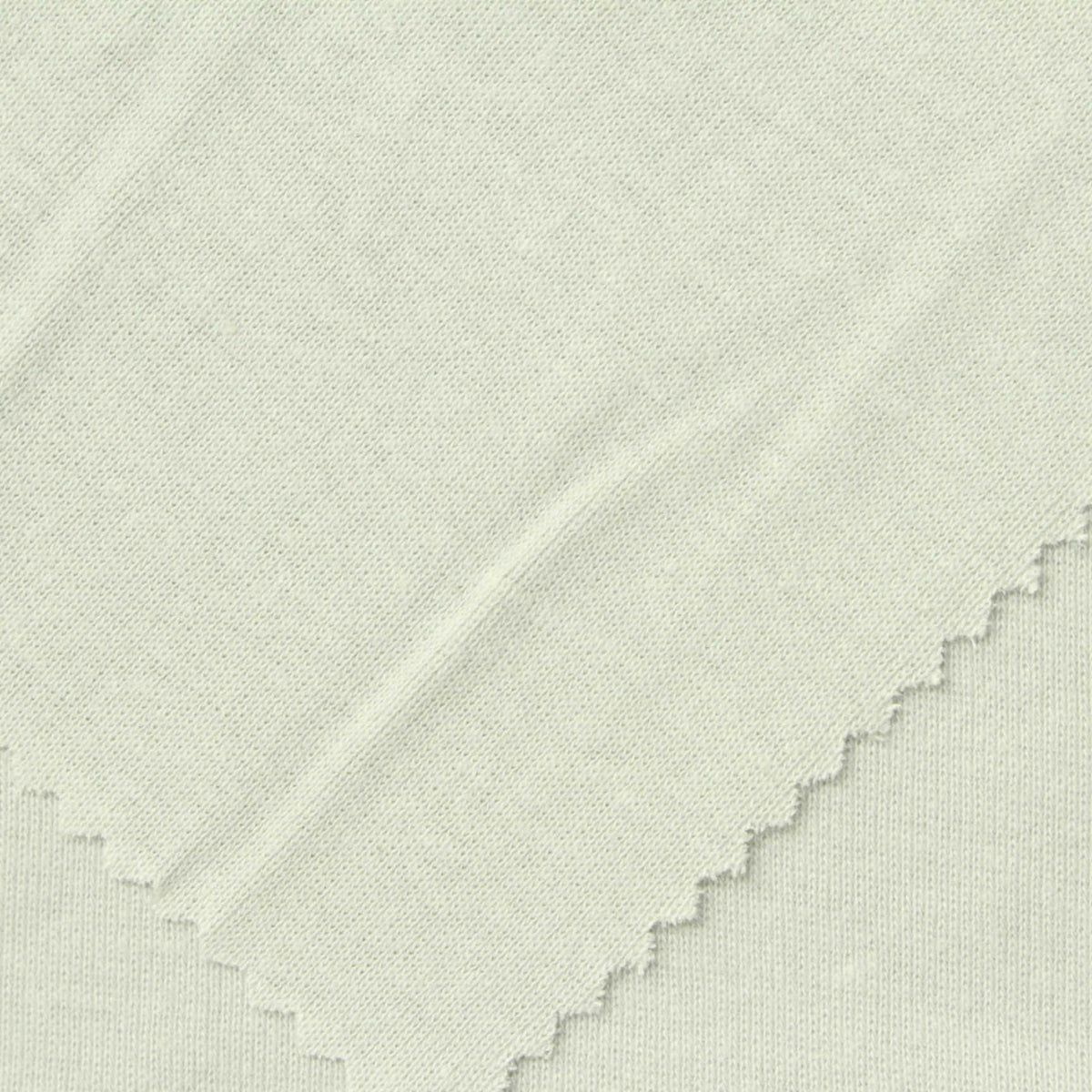 100% Cotton Rib Knit Fabric, 170 gsm, 160 cm — White