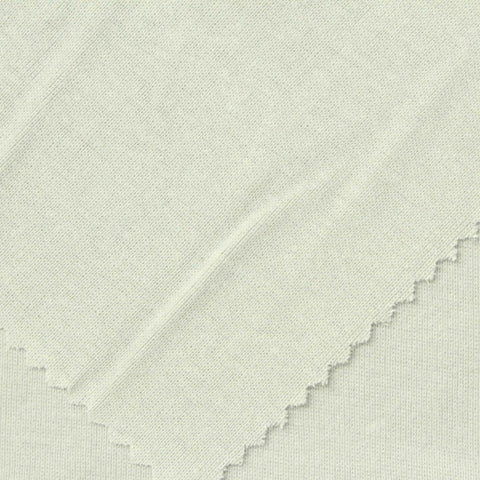 100% Cotton Rib Knit Fabric, 170 gsm, 160 cm — White