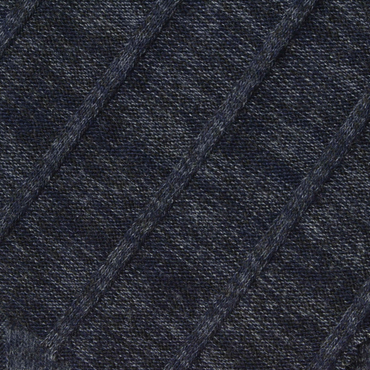 Dark Blue Marl Rib Knit, Viscose-Poly, 300 gsm