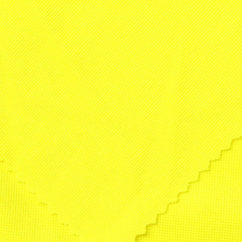 Polyester Stretch Rib Knit Fabric, 250 gsm, 160 cm — Yellow