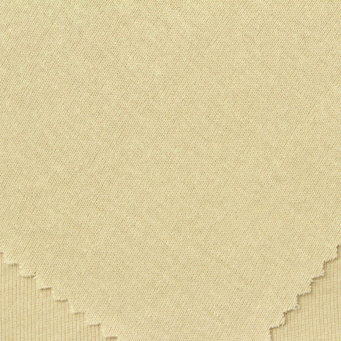 100% Cotton Rib Knit Fabric, 160 gsm, 160 cm — Beige