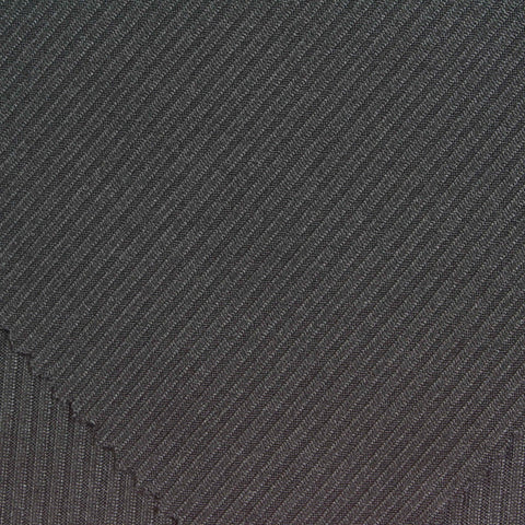 Brushed Polyester Stretch Rib Knit Fabric, 220 gsm, 165 cm — Grey