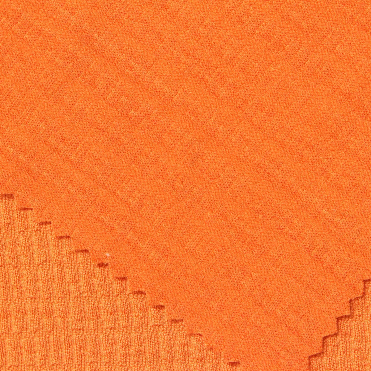 Jacquard Polyester Stretch Knit Fabric, 285 gsm, 165 cm — Orange