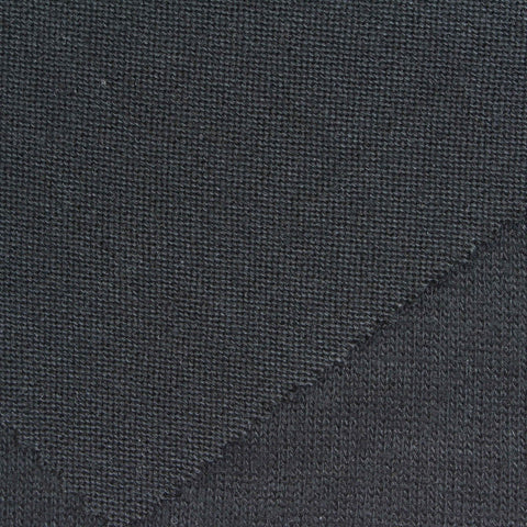 Brushed Polyester Stretch Chunky Knit Fabric, 200 gsm, 170 cm — Grey