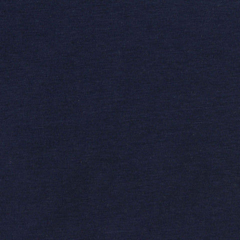 Cotton Stretch Jersey Knit Fabric, 235 gsm, 180 cm — Navy