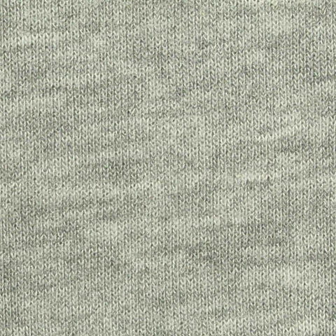 Light Grey Heathered-Marl French Terry, Poly-Cotton, 310 gsm