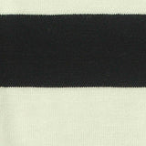 Black Horizontal-Stripe Jersey Knit, Viscose — texture