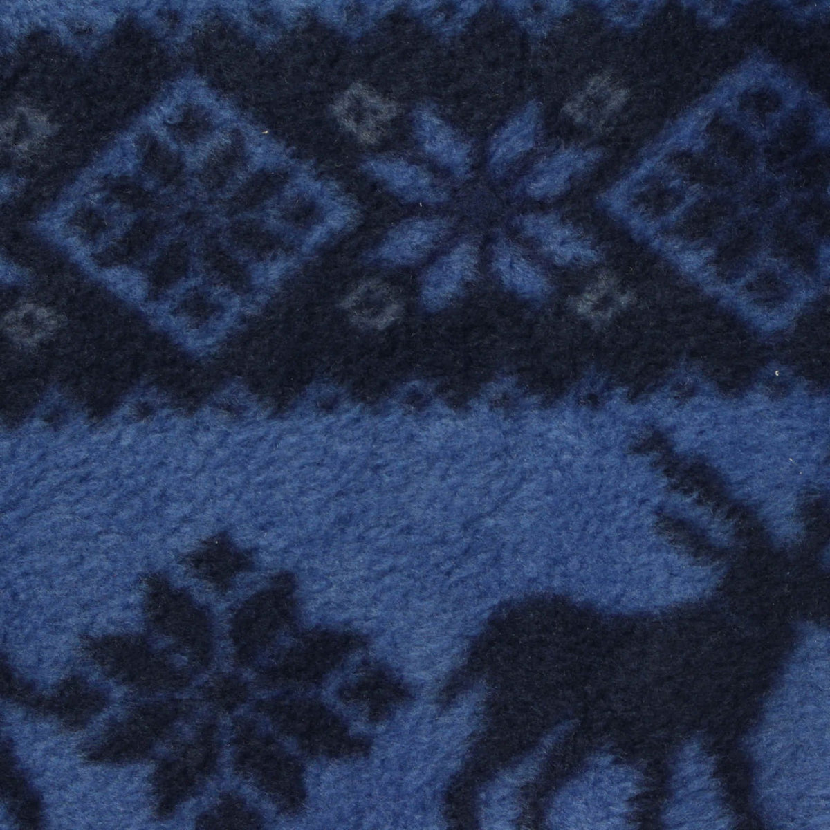 Blue Geometric Fleece, Polyester