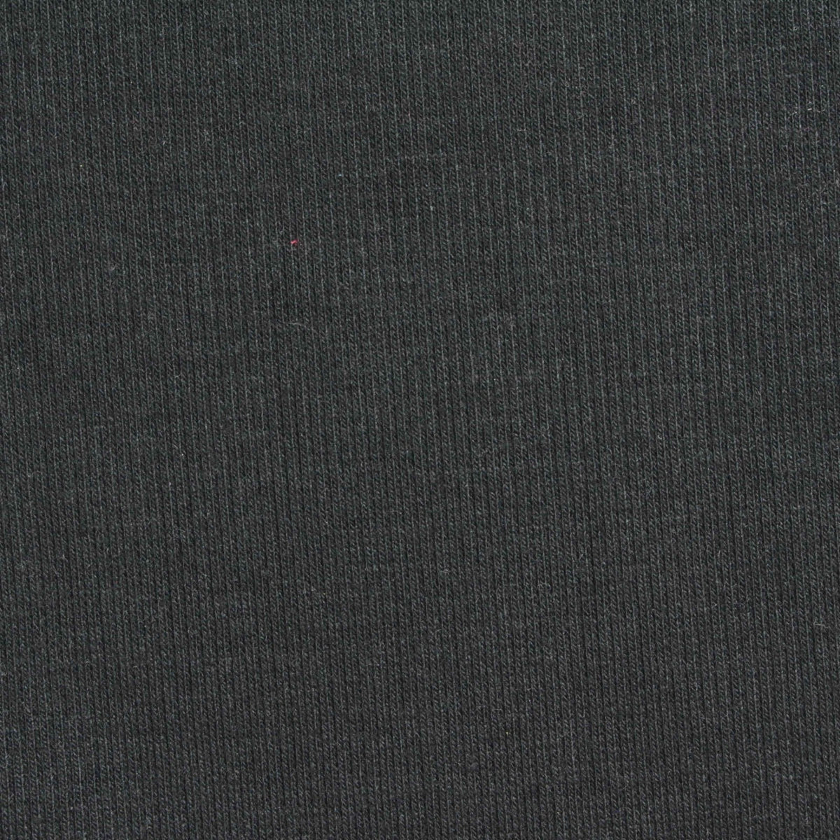 Polyester Cotton Stretch Rib Knit Fabric, 400 gsm, 140 cm — Black