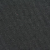 Polyester Cotton Stretch Rib Knit Fabric, 400 gsm, 140 cm — Black