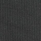 Polyester Cotton Stretch Rib Knit Fabric, 200 gsm, 140 cm — Grey — texture