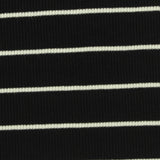 White Horizontal-Stripe Rib Knit, Viscose