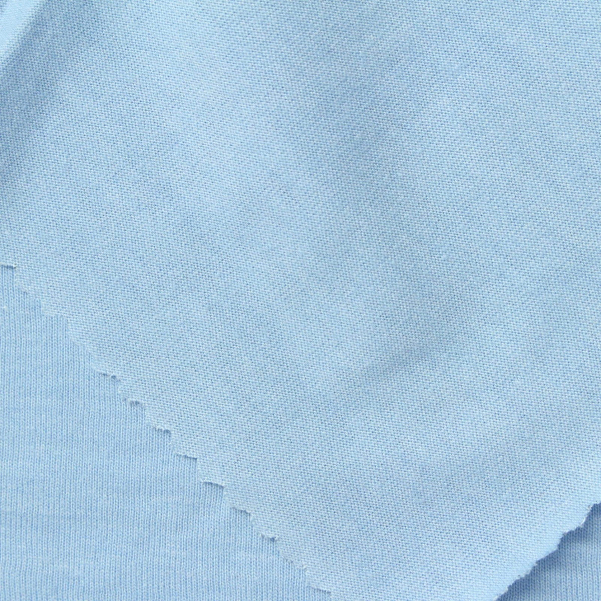 Cotton Polyester Jersey Knit Fabric, 150 gsm, 175 cm — Blue, ref EF-249184