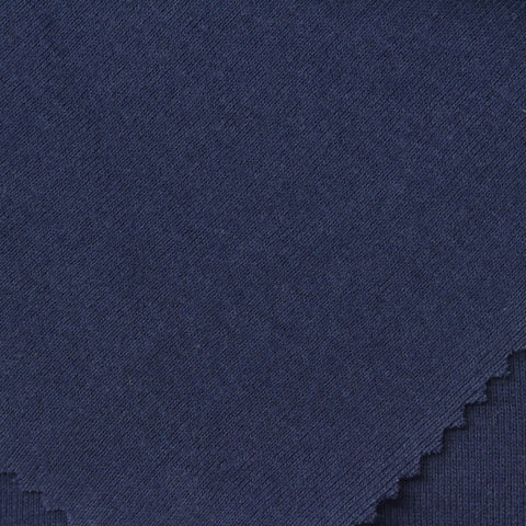 100% Cotton Rib Knit Fabric, 190 gsm, 160 cm — Navy