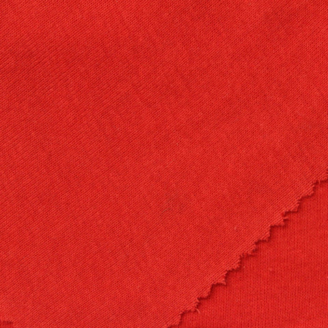 100% Cotton Rib Knit Fabric, 190 gsm, 160 cm — Red