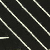 Black Stripes Jersey Knit, Viscose