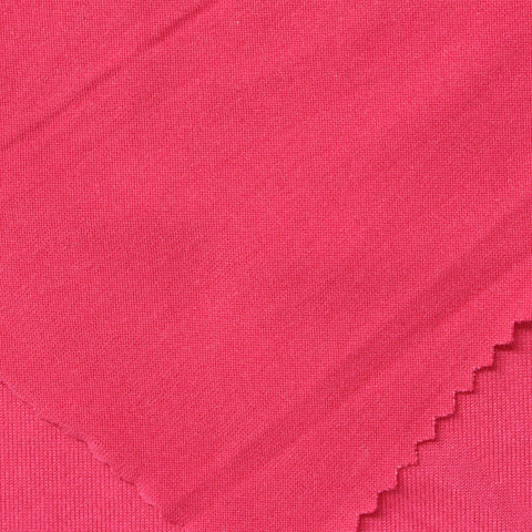 Brushed Polyester Stretch Milk Silk Knit Fabric, 160 gsm, 160 cm — Pink