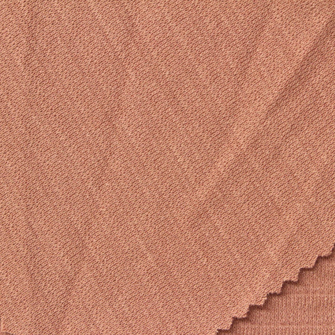 Muted Terracotta Marl Knit, Poly-Viscose