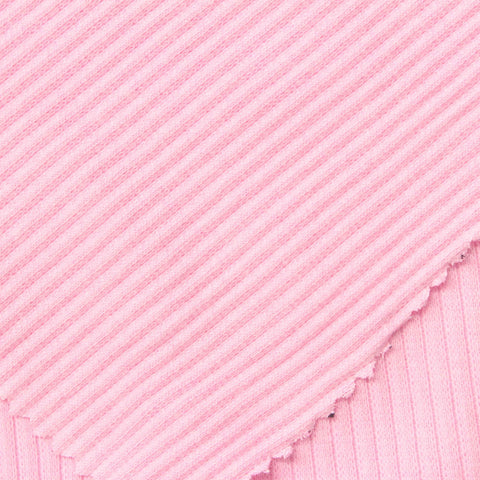 Rib Knit Fabric, 240 gsm, 110 cm — Pink