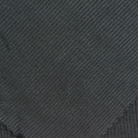 Viscose Stretch Rib Knit Fabric, 225 gsm, 130 cm — Grey