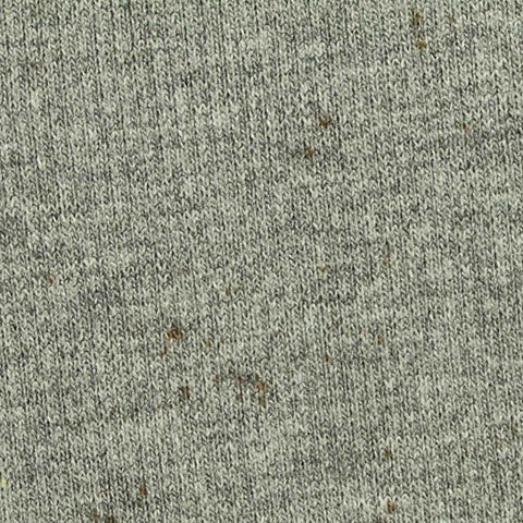 Grey Heathered-Marl Rib Knit, Poly-Cotton, 400 gsm