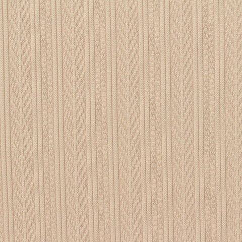 Beige Vertical-Stripe Jacquard, Polyester