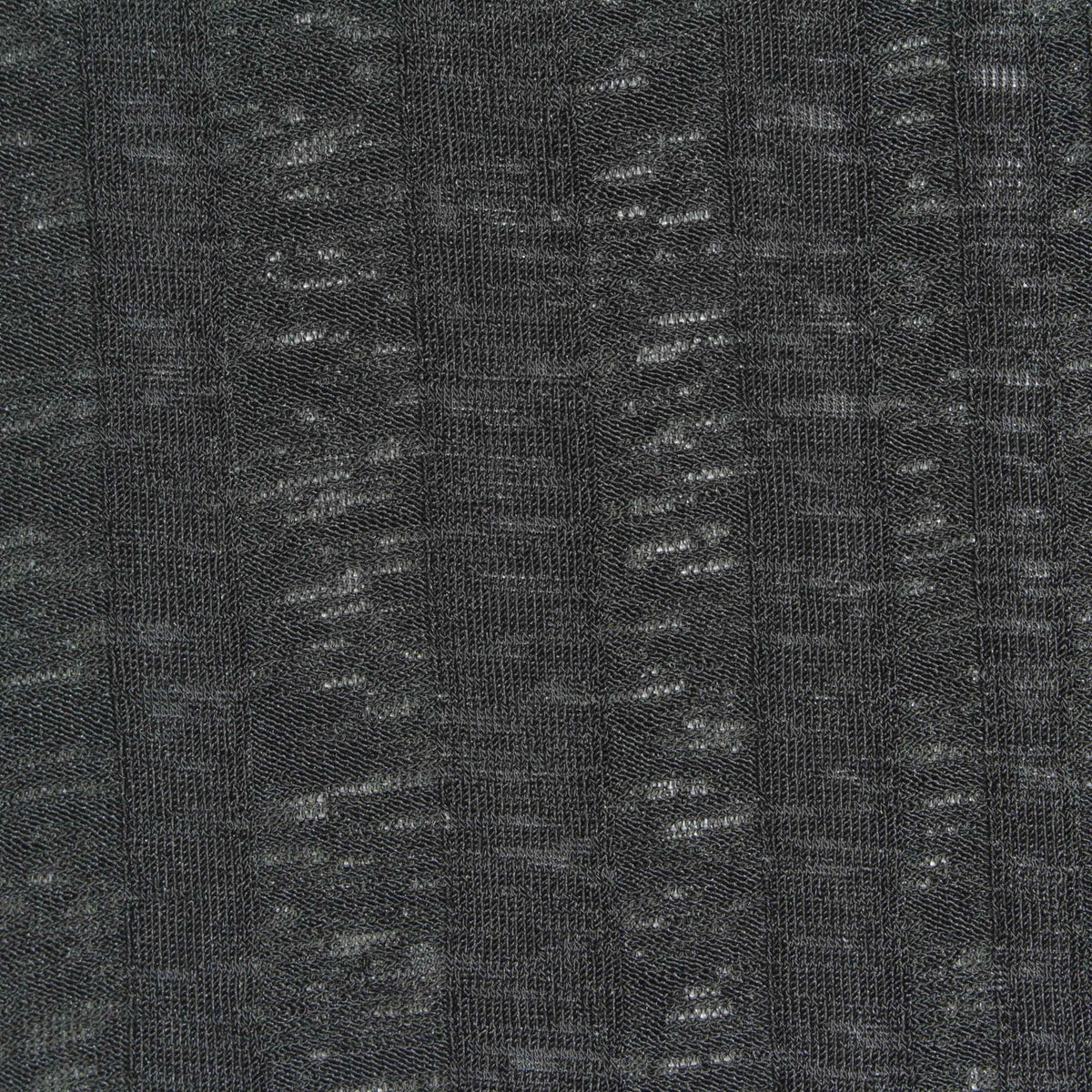 Dark Grey Heather Rib Knit, Polyester, 155 gsm