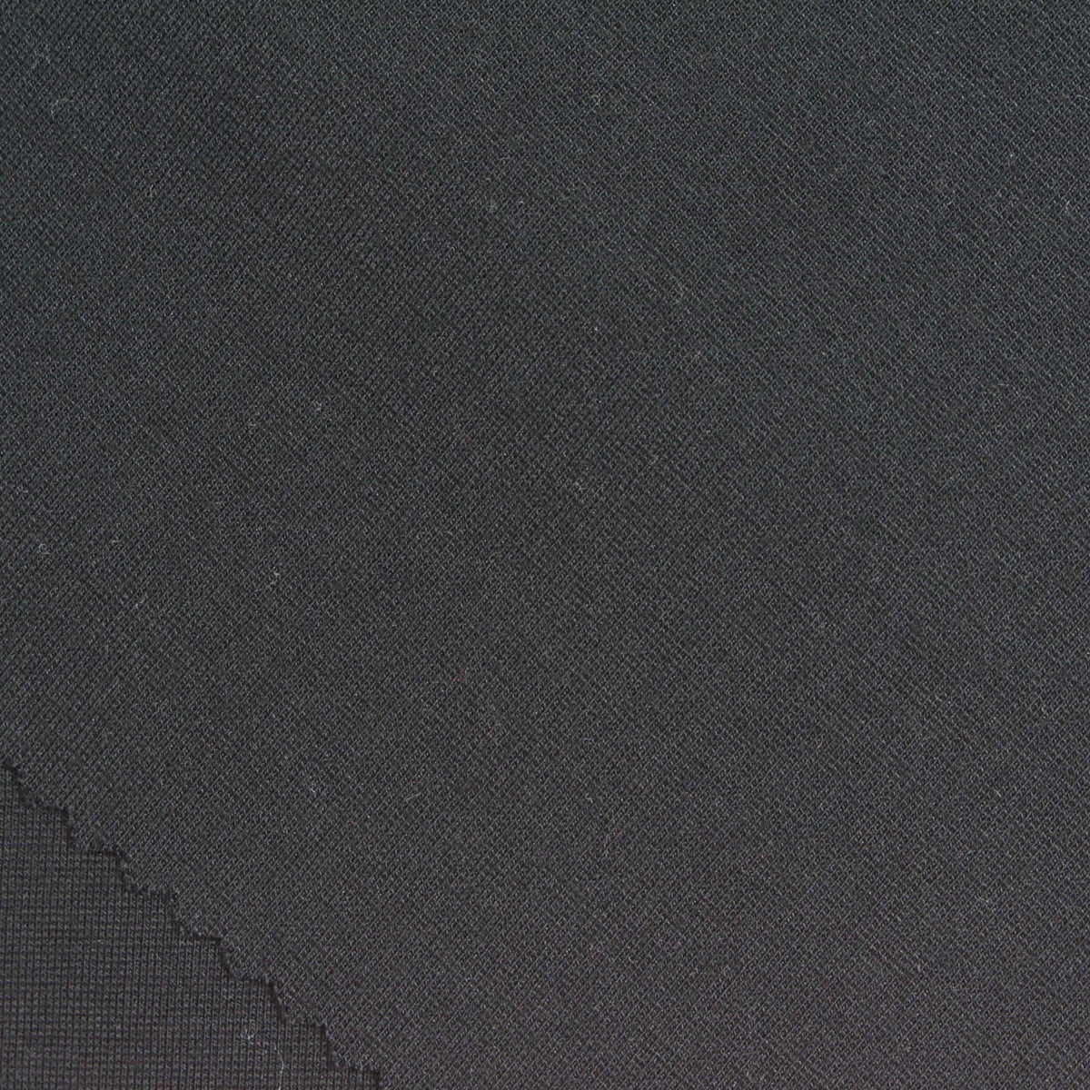 Viscose Nylon Stretch Ponte Knit Fabric, 380 gsm, 160 cm — Black
