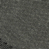 Black Houndstooth Piqué Knit, Poly-Viscose — texture