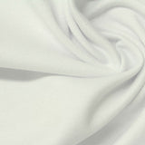 Polyester Viscose Stretch Ponte Knit Fabric, 250 gsm, 170 cm — White
