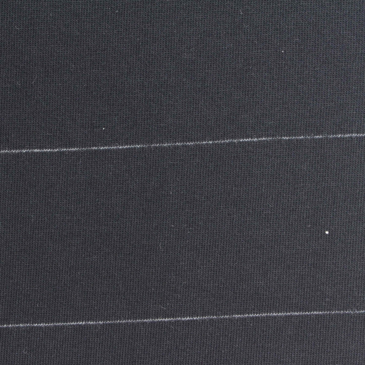 White Horizontal-Stripe Jersey Knit, Cotton, 200 gsm