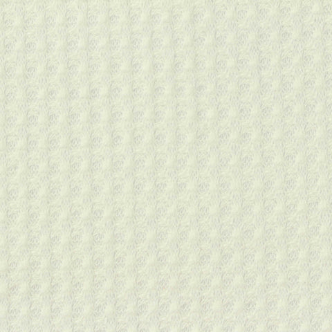 Cream Textured Waffle Knit, Poly-Viscose