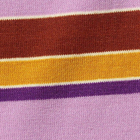 Light Purple Horizontal-Stripe Jersey Knit, Poly-Viscose