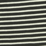 Black Horizontal-Stripe Knit, Polyester