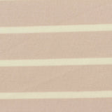 Light Pink Horizontal-Stripe French Terry, Modal-Poly
