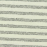 Grey Horizontal-Stripe Jersey Knit, Cotton
